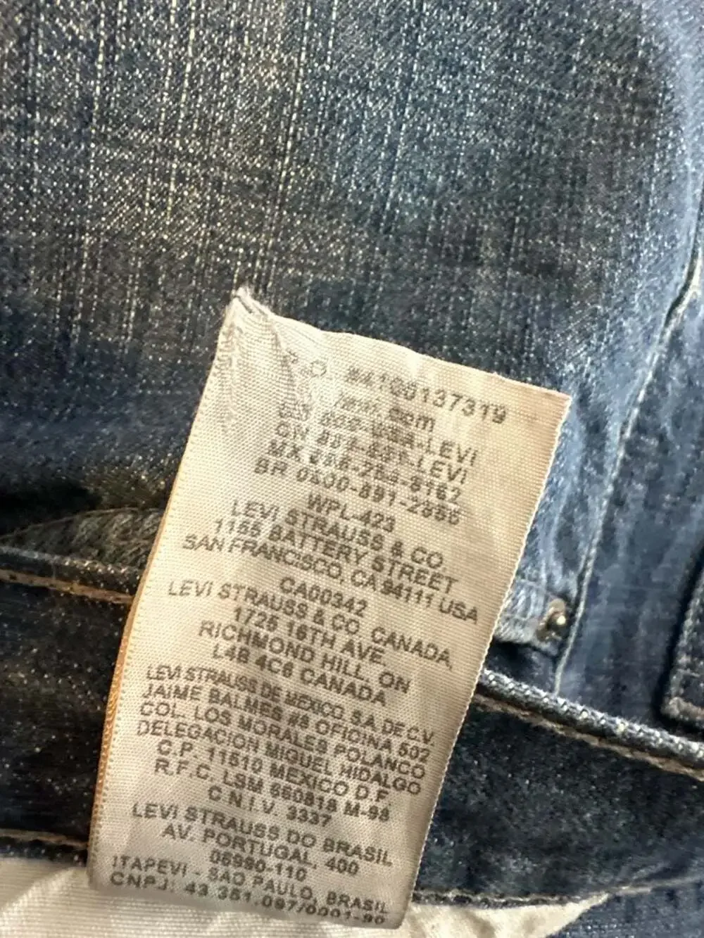Levi's 505 Straight Fit Medium Wash Denim Jeans